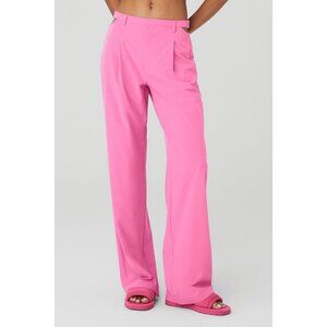 Alo Yoga Mid-Rise Showdown Trouser with Hip Cut-Outs Stretch Straight Leg Size S